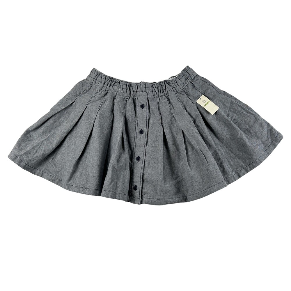 OFFLINE By Aerie Skort Womens XS Gray Pleated Button Front Lined Shorts Pocket